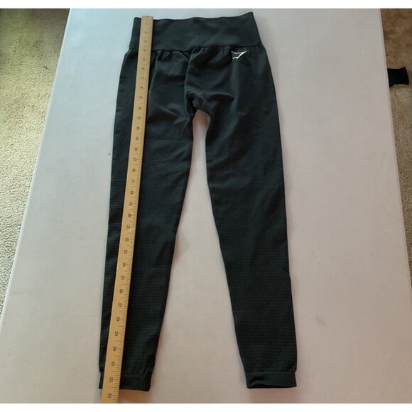 NWOT Gymshark Black Seamless High-Waisted Leggings M - Stretchy & Breathable Act - Picture 4 of 9